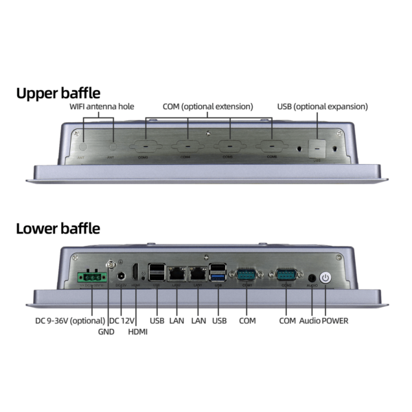 12.1 inch resistive desktop industrial panel PC K121SZ - Image 9