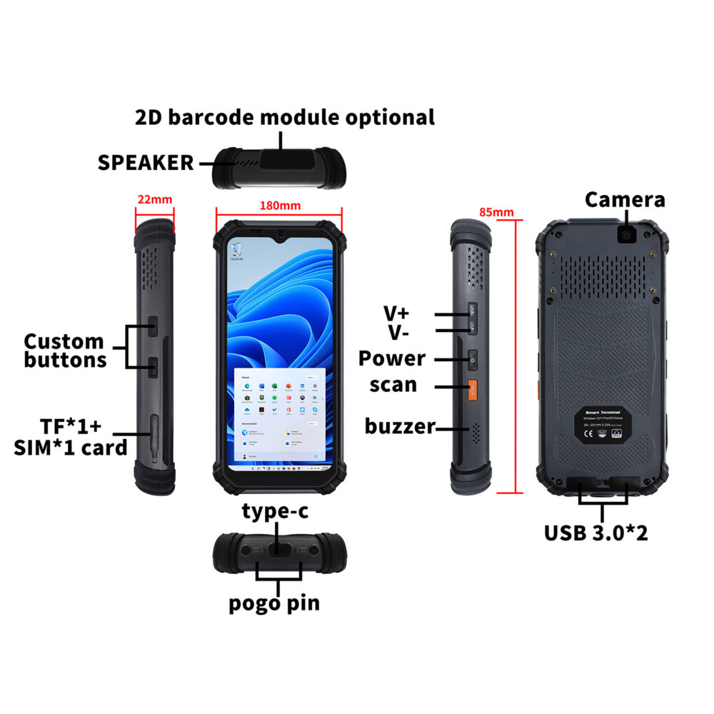 6.5 inch N100 PDA Handheld Terminal SIP-065 - Image 7