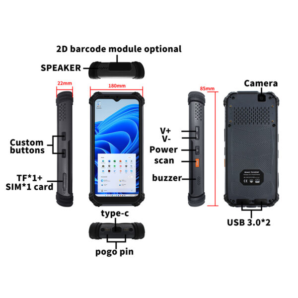 6.5 inch N100 PDA Handheld Terminal SIP-065 - Image 7