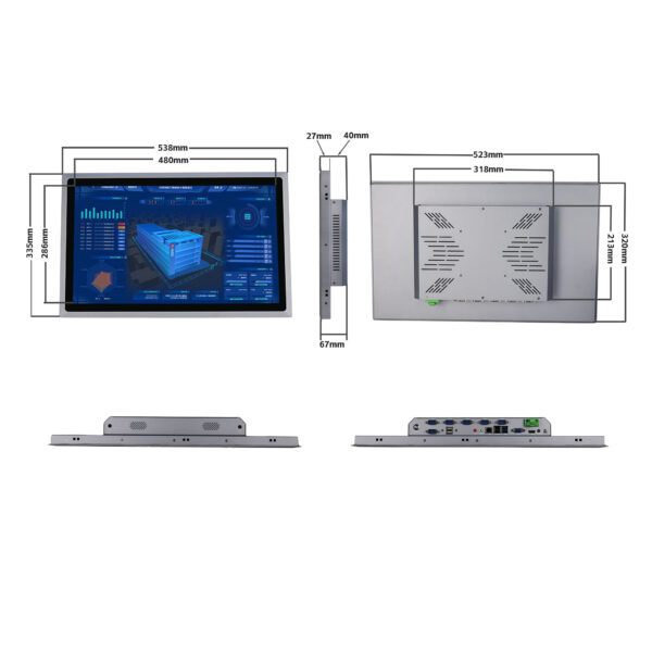 21.5-inch pure flat capacitance industrial tablet PC SCP-D215WR - Image 6
