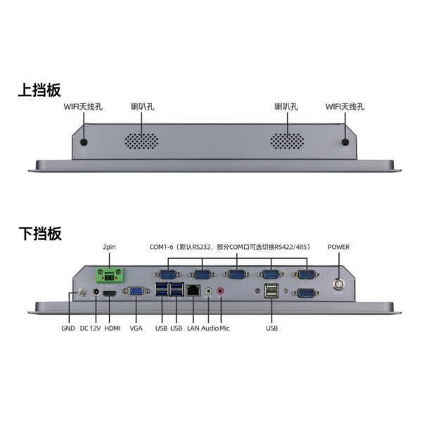 21.5-inch pure flat capacitance industrial tablet PC SCP-D215WR - Image 7