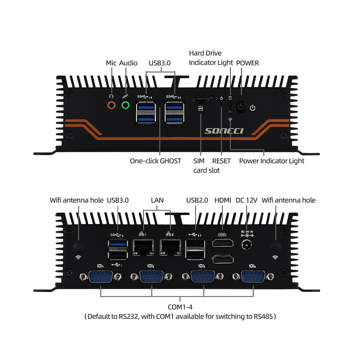 embedded aluminum Box PC