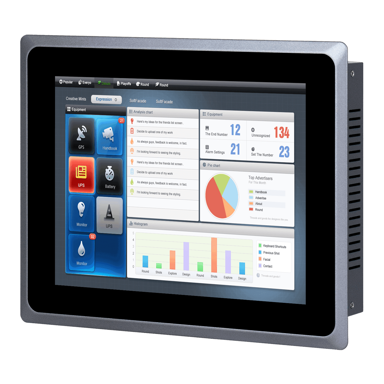 capacitive industrial panel computer