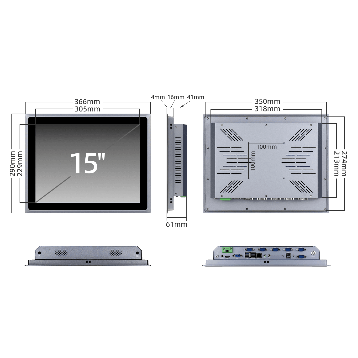 embedded industrial panel PC