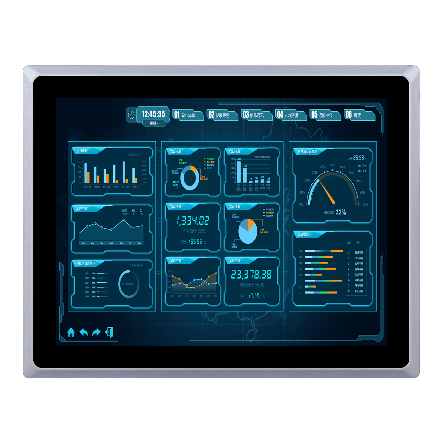 capacitive industrial panel PC