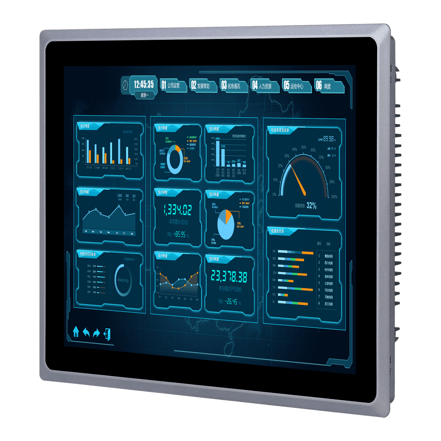 capacitive industrial panel PC