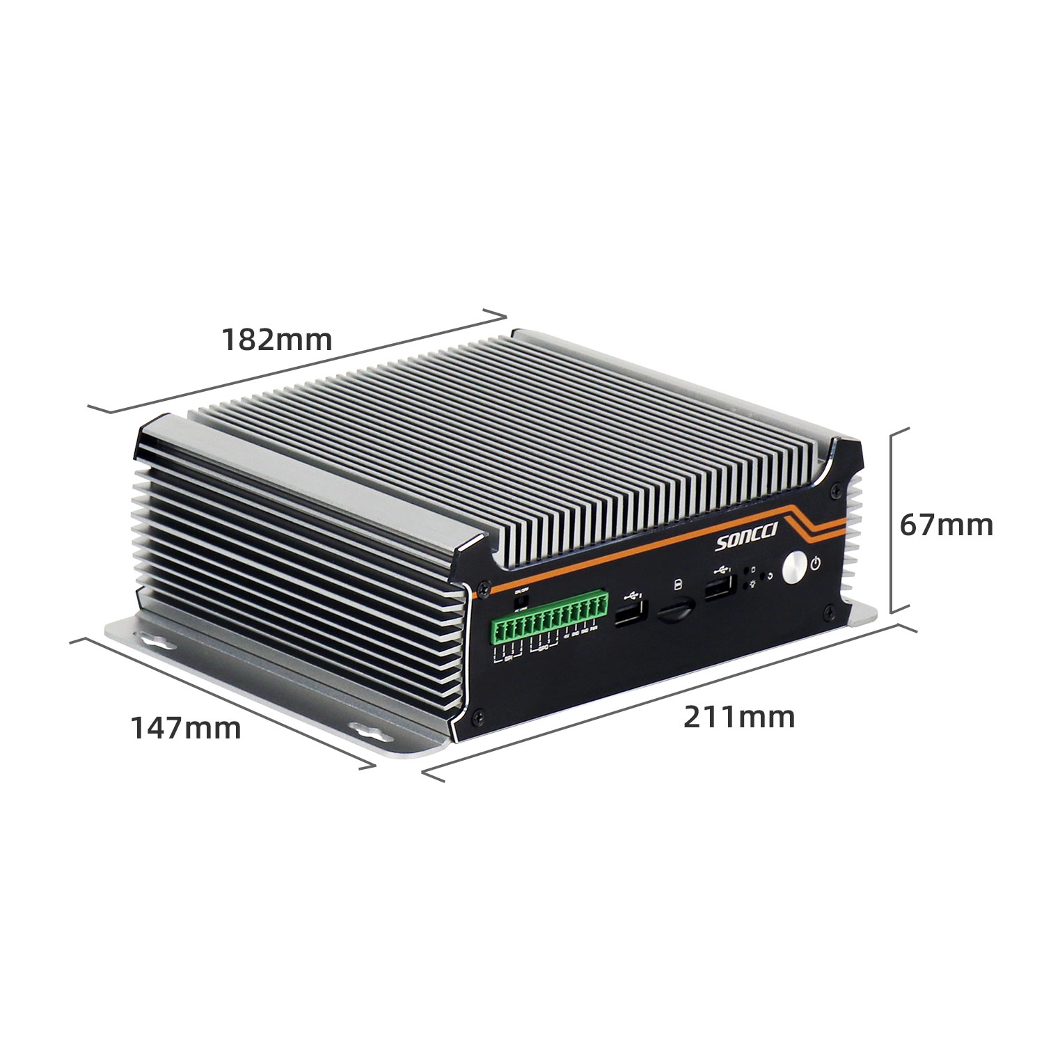 SCI-S4000L4 6 network dual serial fanless embedded industrial computers - Image 5