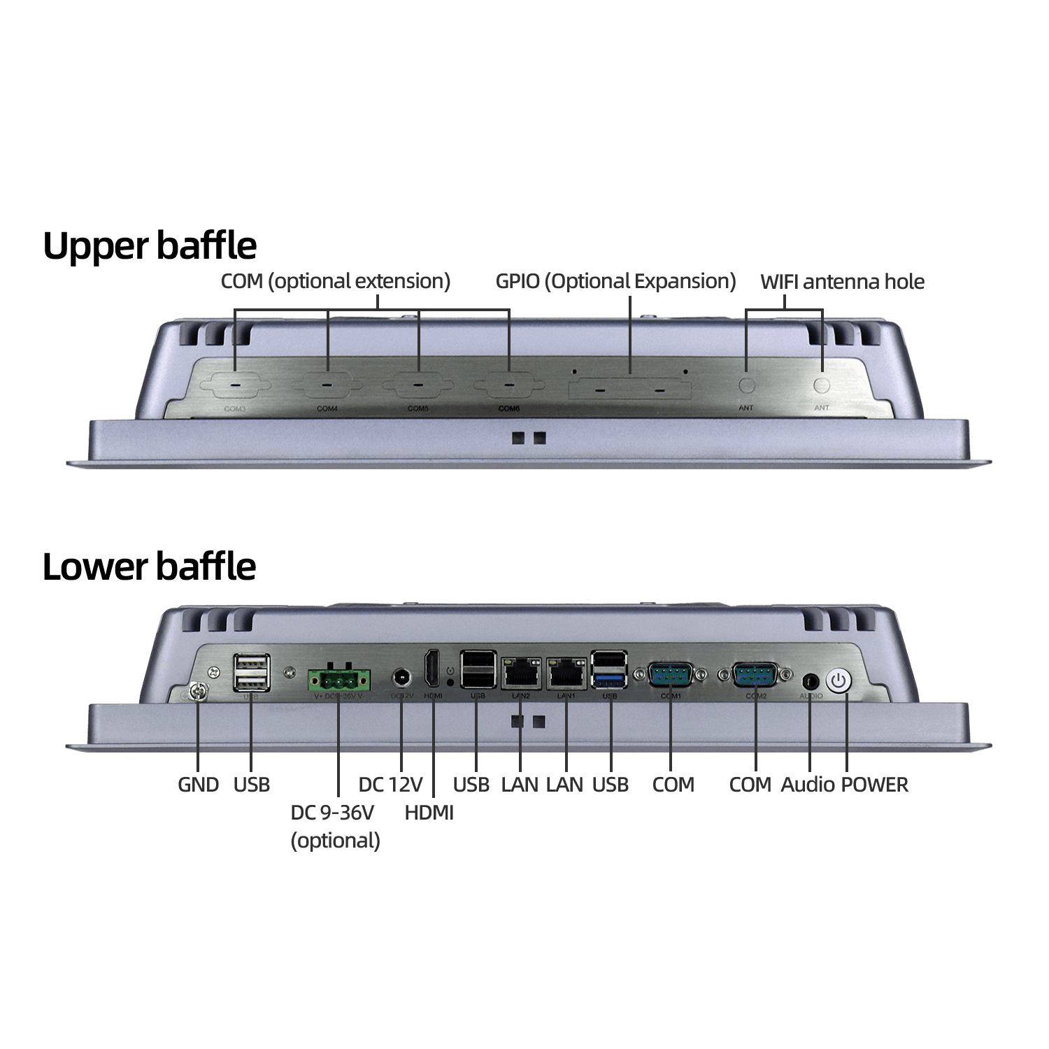 15 inch J4125 resistive industrial panel PC K150SZ - Image 9