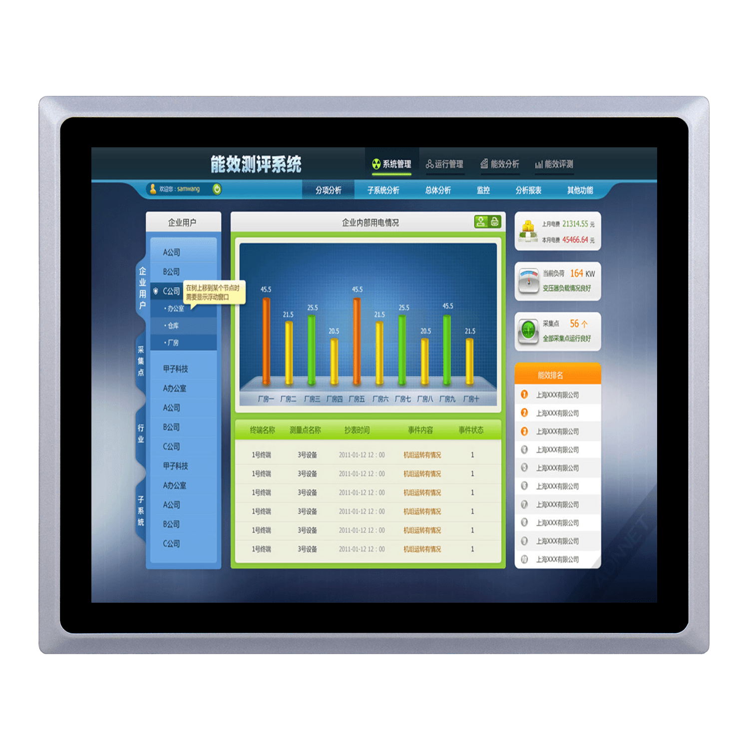 17 inch fanless industrial touch All in one PC SCP-K170SR - Image 2