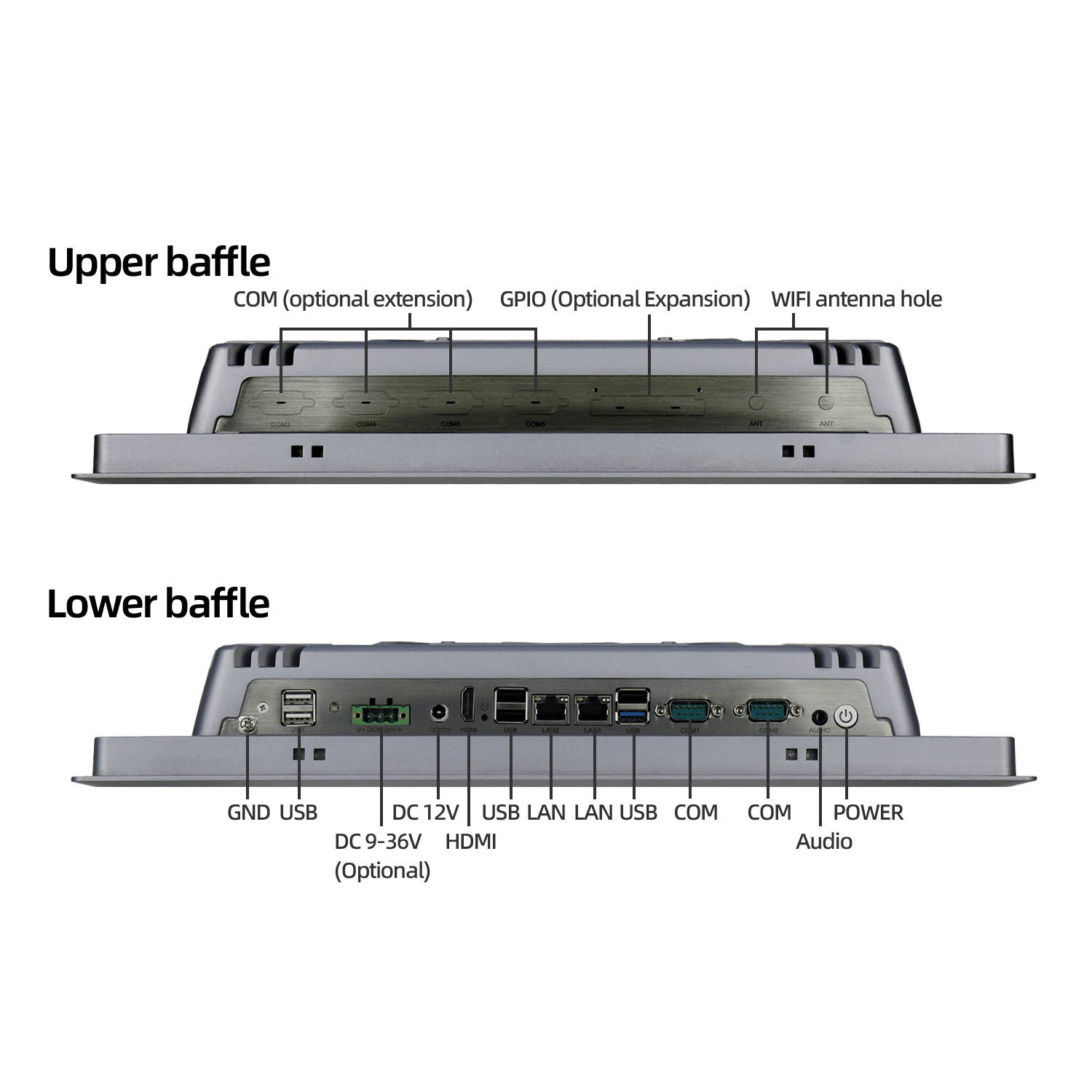 17 inch fanless industrial touch All in one PC SCP-K170SR - Image 7